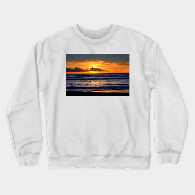 Sunset at the sea Crewneck Sweatshirt by annalisa56